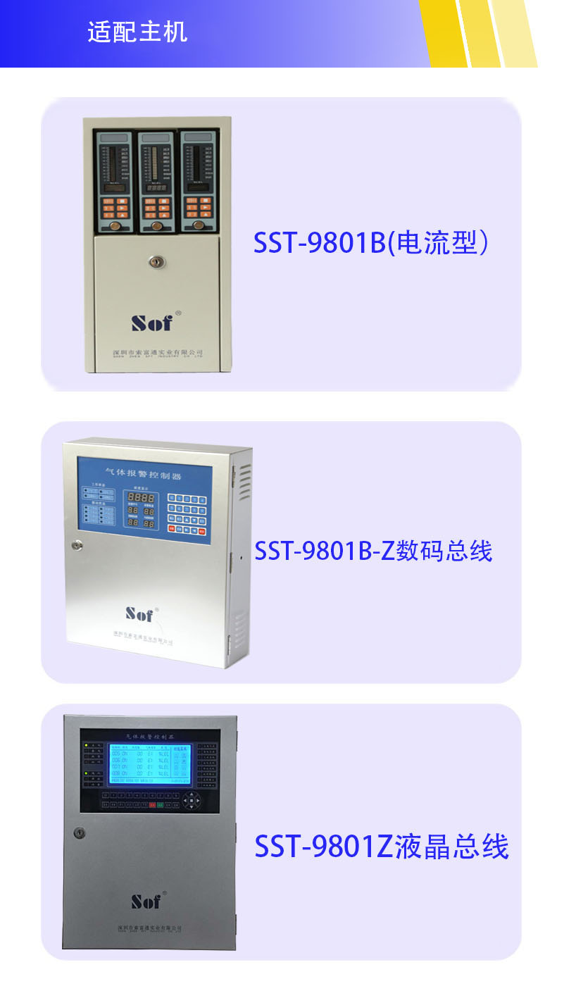 索富通GT-9801TC-NH3氨氣氣體探測(cè)器(圖2)