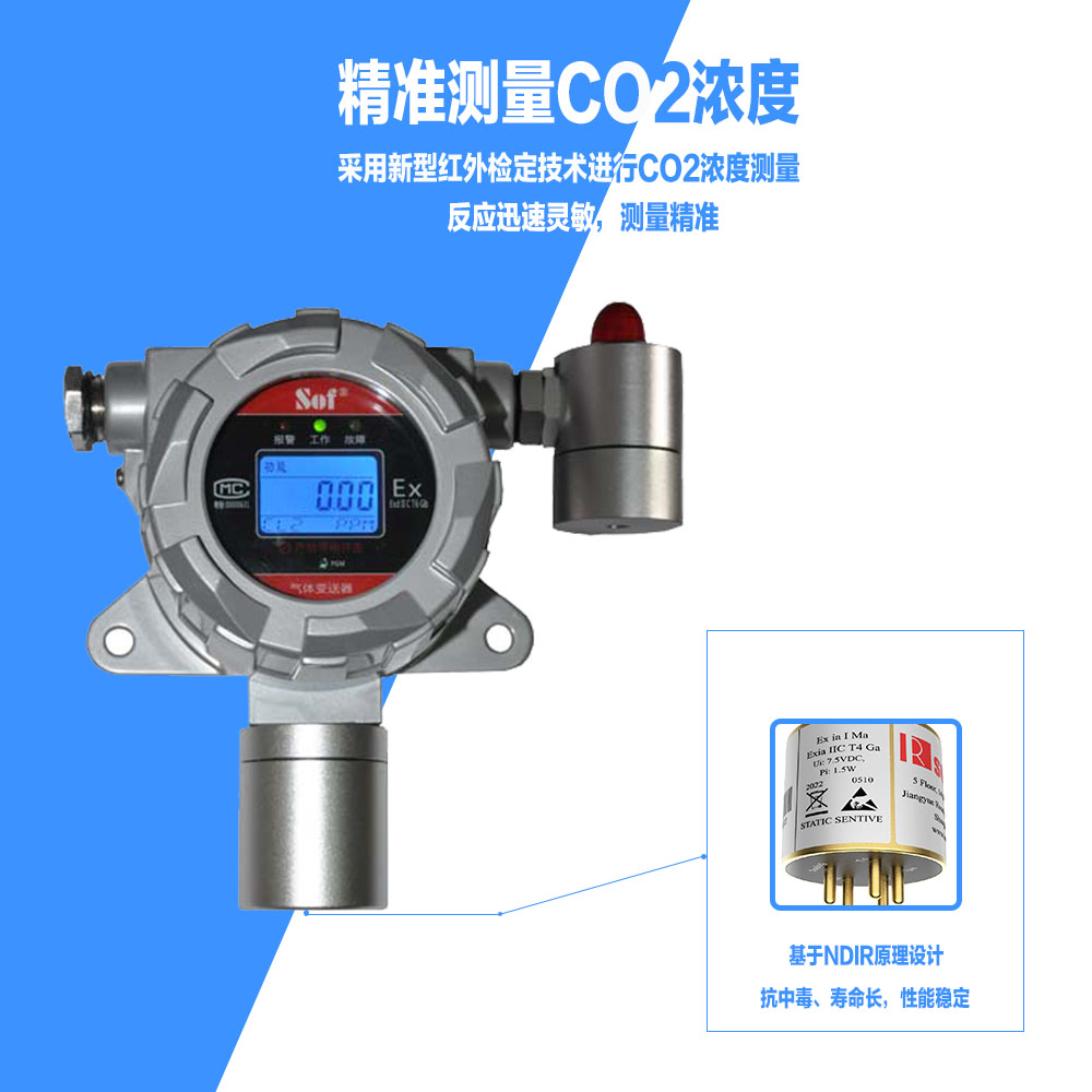 GT-9801TC-CO2二氧化碳?xì)怏w探測(cè)器(圖3)
